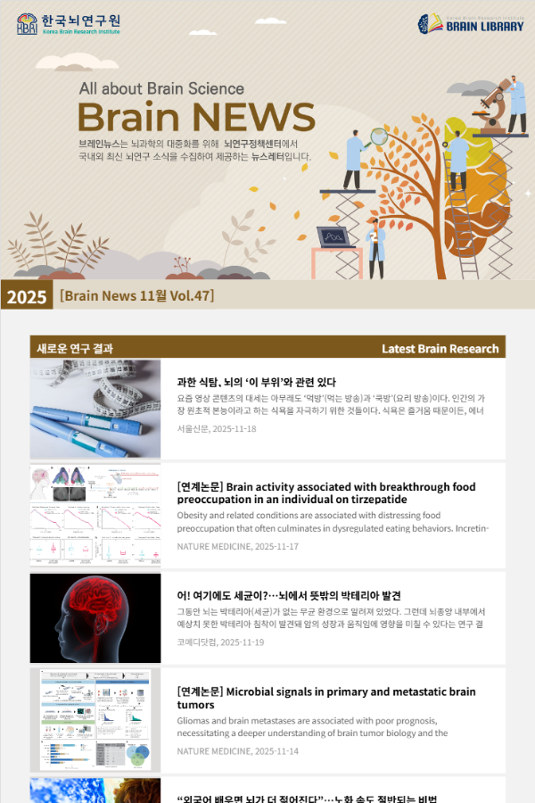 [Brain News 11월 Vol.47] 과한 식탐, 뇌의 ‘이 부위’와 관련 있다