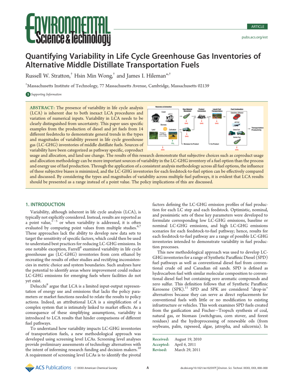 Quantifying Variability in Life Cycle Greenhouse Gas Inventories of ...