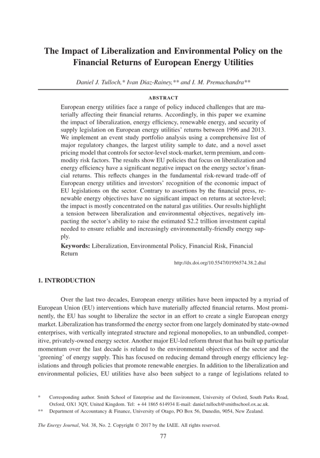 04 The Impact of Liberalization and Environmental Policy on the ...