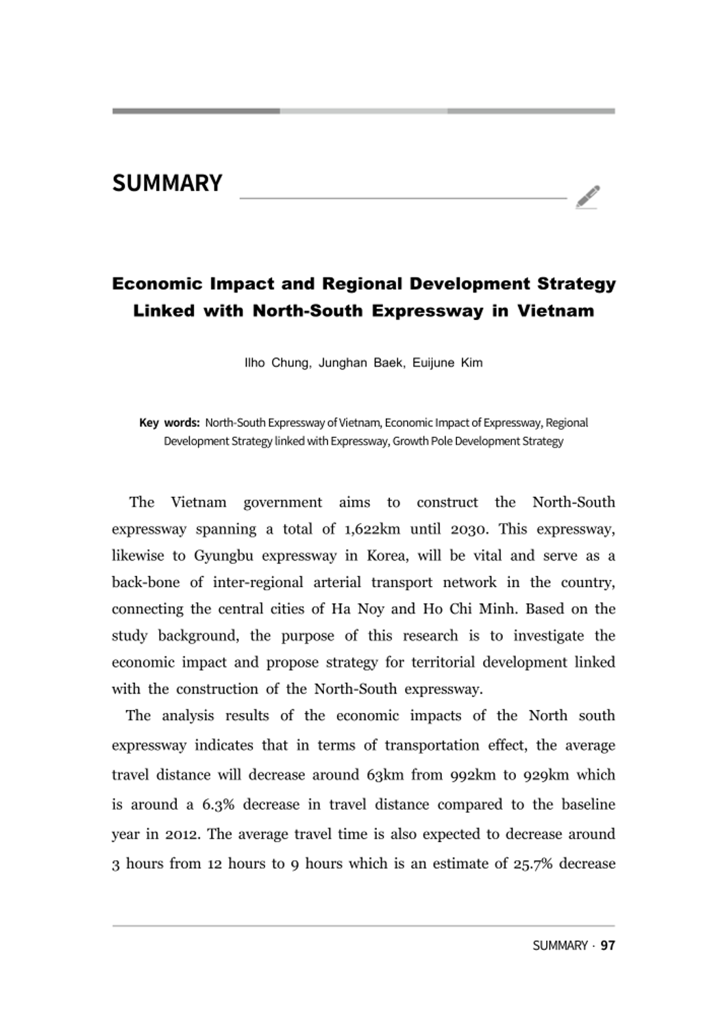 Economic Impact and Regional Development Strategy Linked with North ...